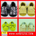 Wholesale alibaba sweet color bow shoes and tassels sandals cow leather baby orthopedic shoes